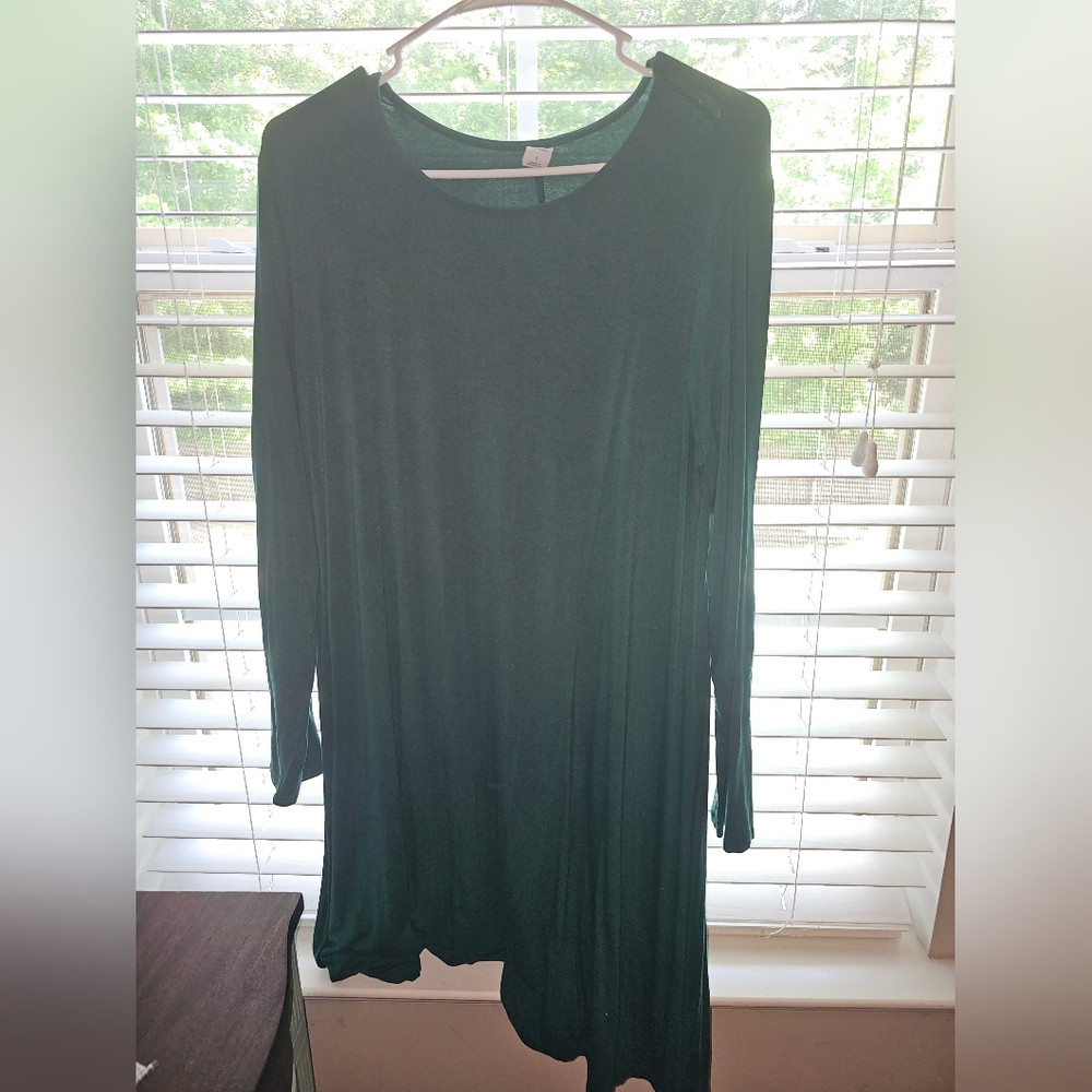 Old Navy hunter green t shirt dress